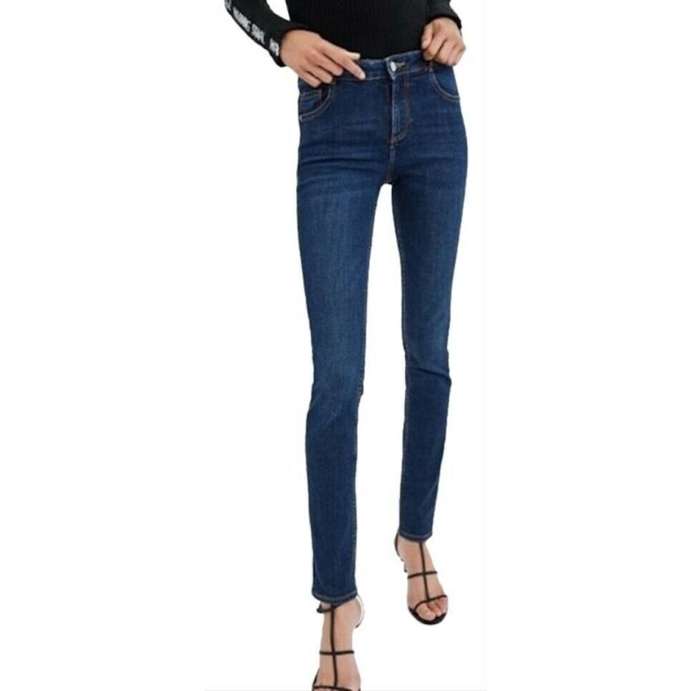Zara TRF Dark Wash Super Skinny Denim Jeans